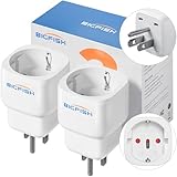 Bigfish Reiseadapter USA Adapter Steckdose 2Pack, Adapter USA Deutschland...