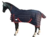 Equitack 210D Stalldecke Pferdedecke Winterdecke Highneck 200G Füllung Navy...