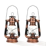 Petroleumlampe, 2PCS Retro Outdoor Sturmlaterne, 25CM Öllampe für Camping,...