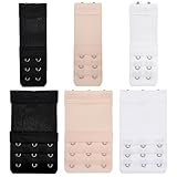 UXOIEPIO Bh Verlängerung 6 Stück - 3 Haken & 2 Haken - Weiß Schwarz Hautfarbe...