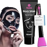 Das ORIGINAL - SOENA® Black Mask + MASKENPINSEL | XXL Tube 100 ml | Entfernt...