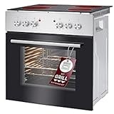 Bomann® Backofen mit Ceranfeld | 50°C - 250°C | Grill & Ober-/Unterhitze | 4...