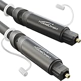 KabelDirekt – TOSLINK-Kabel, optisches Audiokabel – 2 m – Glasfaserkabel...