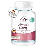 L-Tyrosin 500mg - 60 Kapseln - hochdosiert - proteinogene Aminosäure |...