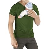Känguru Vater Komfort Verstellbares T-Shirt Weste Baby-Große Taschen-Multi V...