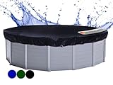 QUICK STAR Poolabdeckung Rund für 320-366 cm Pools | Planenmaß Ø 420 cm |...