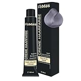 FemMas Haarfarbe Pure & Mix Silber I Professionelle Creme Haarfarbe mit...