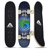 Apollo Skateboard - Around The World - Kinderskateboard 61cm, ABEC 3