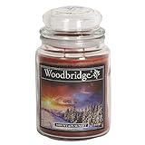 Woodbridge Große Duftkerze im Glas mit Deckel | Mountain Sunset | Duftkerze...