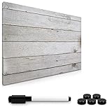 Navaris Magnettafel Magnetpinnwand Memoboard zum Beschriften - 60x40 cm...