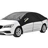Queta Halbgarage Autoabdeckung, Autogarage Abdeckplane Phosphoreszierend Auto...