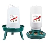 Küken Futterautomat und Tränke Set, 1 kg Hühner Futterautomat und 1,5 L...