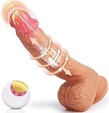 Klassische Dildo für Frauen Leise - 8 Teleskop und Vibrationen mit...