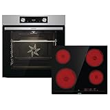 Gorenje Einbaubackofen-Set Jump Set mit Glaskeramik-Kochfeld / 77 Liter /...