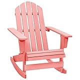 vidaXL Tannenholz Massiv Adirondack Schaukelstuhl Deckchair Schaukelsessel...