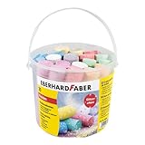 Eberhard Faber 526520 - Straßenkreide Glitzer 20er Eimer, 6 leuchtenden Farben...