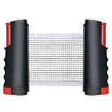 flintronic Ausziehbares Tragbares Tischtennisnetz, Tischtennisnetz für Jeden...
