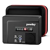 Powkey Powerbank mit Steckdose 97.68Wh Tragbare Powerstation mit 100W/230V AC...