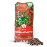 Plantura Bio-Tomaten- & Gemüseerde, torffrei & klimafreundlich, vorgedüngt, 40...