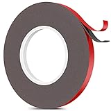 Emitever Doppelseitiges Klebeband - 10m x 10mm, Extra Stark Wasserdichtes...
