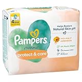 Pampers Harmonie Protect & Care Baby-Feuchttücher 4 Packungen 44 Tücher = 176...