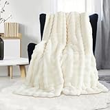 GKXLH Kuscheldecke Flauschig Decke - Weiche Plüsch Kuscheldecke Weiß, Fuzzy...