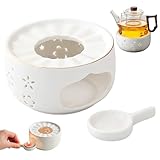 Stövchen für Teekanne Keramik Teekannenwärmer Teewärmer Keramik Teestövchen...