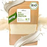 RheinNatur Bio Whey Protein-Pulver 900 g - Geschmacksneutrales Eiweißpulver...