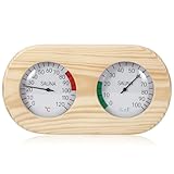 Sauna Thermometer Hygrometer 2 in 1, Holz Sauna Thermo-Hygrometer, Hohe...