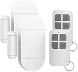 Shackcom 2pcs Fensteralarm Türalarm Selbstklebend Alarm Fenster 130dB mit...