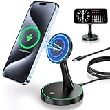Mag-Safe ladestation iPhone, 15W Schnelles Wireless Charger für iPhone 17 Pro...
