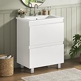 KIMENICH Waschtisch mit Unterschrank 60 cm, Waschbeckenunterschrank,...