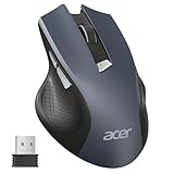 acer Maus Kabellos, 2.4GHz 1600 DPI Ergonomische Funkmaus, 3 Einstellbare DPI...