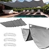 WRQIOO Einziehbare Welle Sonnensegel, 1.5 x 2 m Sonnensegel Einziehbares...