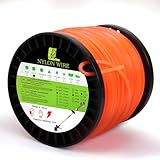 Viabrico Mähfaden Trimmerfaden 2.4mm x 100m, Trimmerschnur für Rasentrimmer...