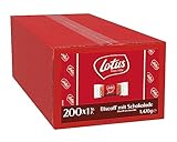 Lotus Biscoff Karamellgebäck mit Schokolade, 200 x 1 Stück, 1er Pack (1 x...
