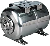 T.I.P. Druckkessel Hauswasserwerk - Membrankessel Edelstahl 50 Liter (Anschluss:...
