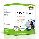 SUNLIFE Nasenspülsalz: Nasenspülung zur Reinigung verstopfter Nase, 60 Sticks...