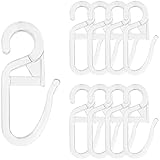 JIADEXIN Gardinenhaken - 50 Stück Universal Überklipshaken, Transparent...