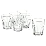 IKEA 6-er Set Gläser Pokal stapelbares Glas für kalte oder heiße Getränke -...