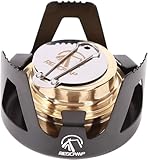 REDCAMP Mini Alkohol Herd für Backpacking, Camping Herd Leichter Messing Spirit...