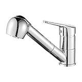 Ibergrif M14550, Wasserhahn Küche Ausziehbar, 360 ° Drehbare- Küchenarmatur...