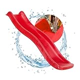 Spielturmking Kinderrutsche Wave 1,75 m Wasserrutsche Spielturm Wellenrutsche...