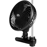 Hochwertiger Grow Clip-Ventilator EC-Motor, 10 Geschwindigkeitsstufen, 250 cm...
