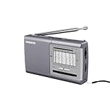 XHDATA D219 UKW/FM/AM Radio Batteriebetrieben Weltempfänger MiniRadio,Radio...