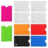 Bruislard 10 Stück RFID Blocker Kartenhülle, RFID Kartenhalter blockierende...