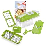 Genius Nicer Dicer Smart 6-teilig Set - Gemüseschneider für Würfel, Stifte,...