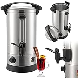Juskys Glühweinkocher Teramo 10 Liter 1500W mit Zapfhahn, Thermostat &...