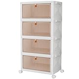 PurKeep Aufbewahrungsbox mit Deckel - 23L*4 plastikbox mit deckel, Kisten...