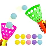 Dncvb 12Pcs Fangballspiel Kinder, Outdoor Spiele für Kinder Catch Ball Set mit...